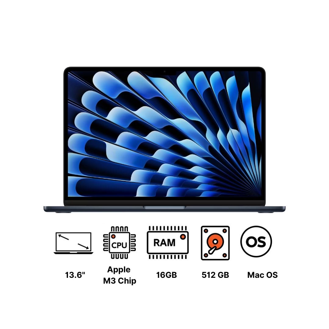 Apple MacBook Air M3 Chip with 8 Cores CPU, 10 Cores GPU, 512GB
