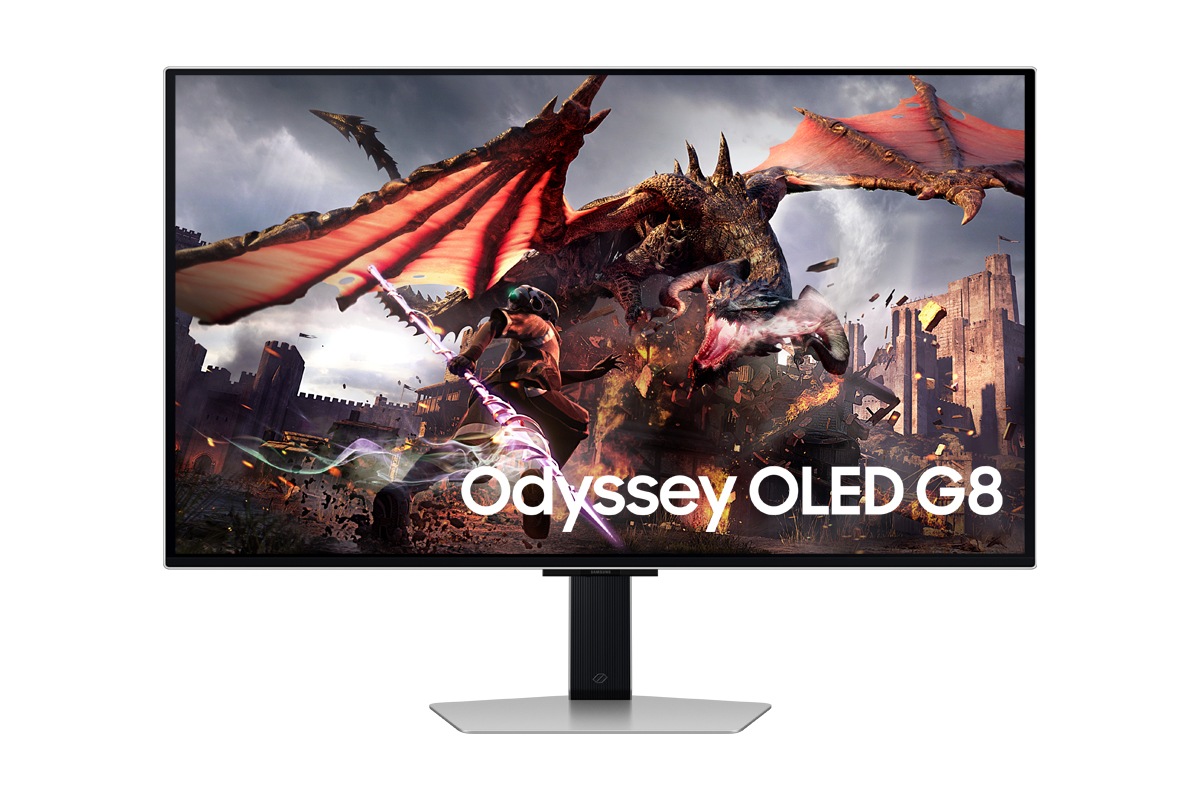 Samsung Odyssey G8 G80SD 32 Inch , 240 Hertz 0.03 Millisecond , Silver - LS32DG800SUXEN