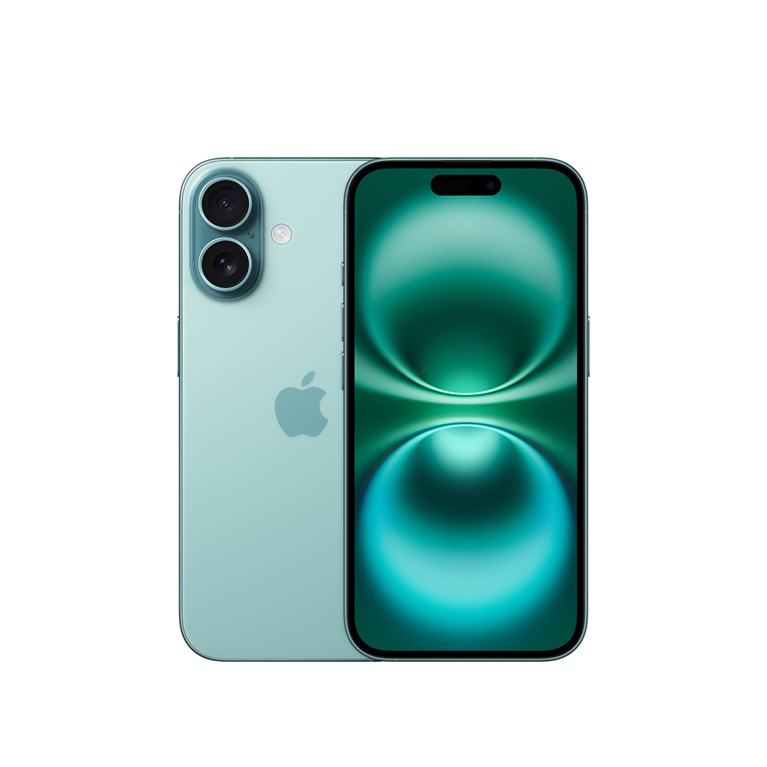 Apple iPhone 16 , 256 GB , 8 GB , 5G , Single SIM - Teal