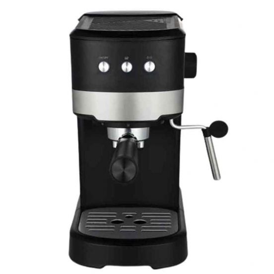 Mediatech Espresso Machine , 1.2 Liter , Black Silver - MT-CM850