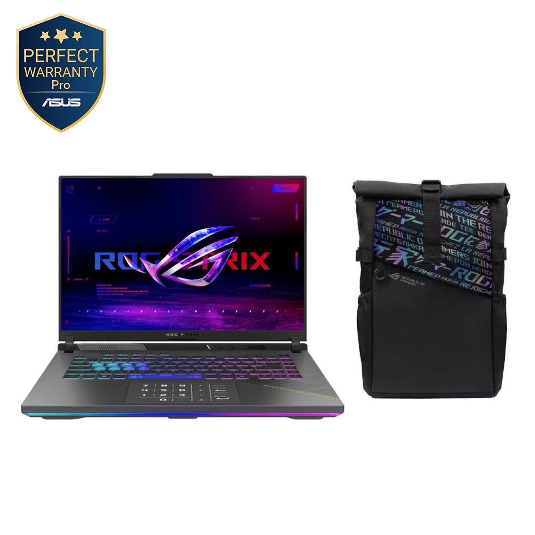 Asus ROG Strix G16 2025 G614FM-RV169W Laptop ,AMD Ryzen 9 9955HX 16 Inch ,1 Terabyte SSD ,16 GB ,NVIDIA GeForce RTX 5060 ,Windows 11 - Eclipse Grey