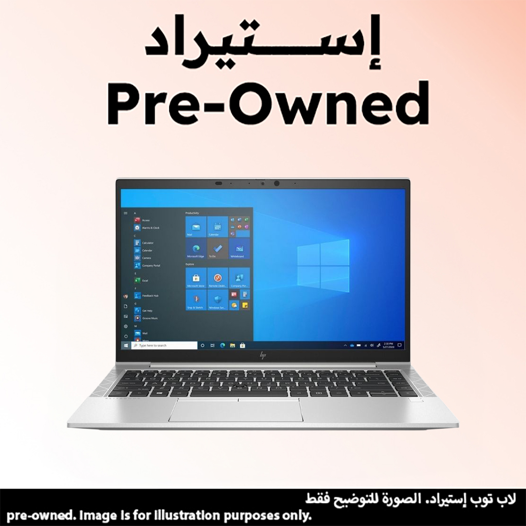 Hp EliteBook 840 G8 Pre-owned Laptop ,Intel Core i5-1145G7 14 Inch ,512 GB SSD ,16 GB ,Intel Iris XE Graphics ,Windows 10 Pro - Silver