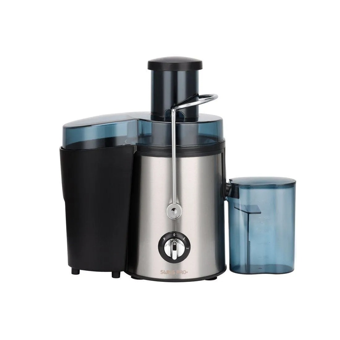 Swiss Pro Plus Juice Extractor , 800 milliliter 450 Watt Black Stainless Steel - SP-PEJ1000