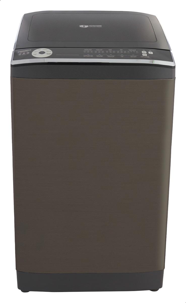 Tornado Top Load washing Machine , 9 kg , Dark Silver - TWE-TLN09RDS