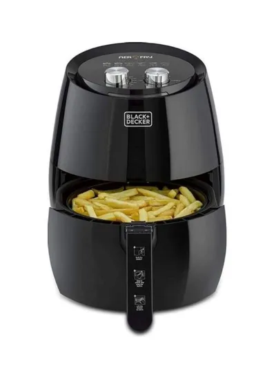 Black + Decker Aerofry Air Fryer , 4.3 Liter Black - AF350-B5