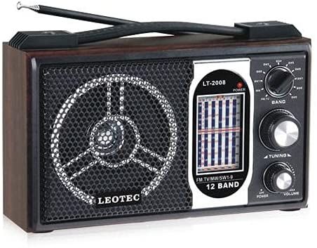 Leotec Radio, Black and Brown - LT-2008