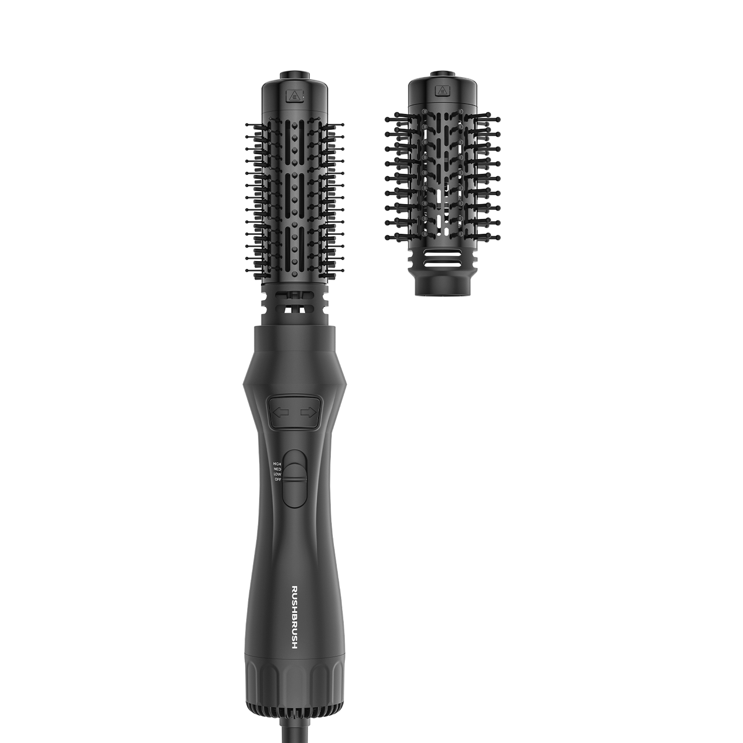 Rush Brush AutoSpin Hair Styler 1200 Watt , Signature Black