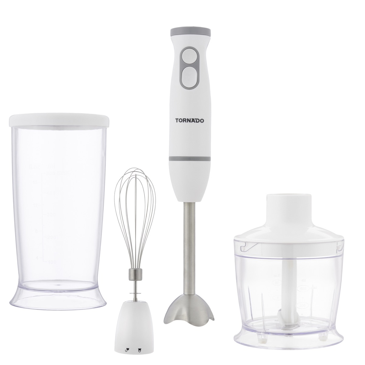 Tornado HB-500T Hand Blender with Attachments 500 Watt White