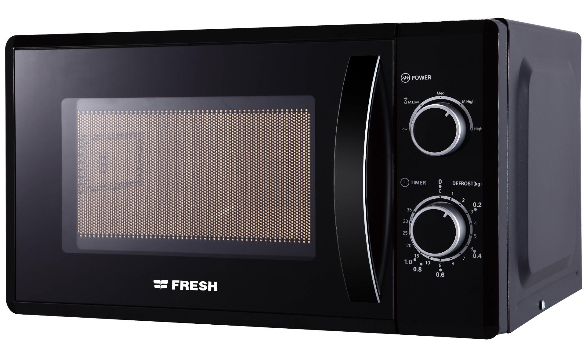 Fresh Microwave with Grill , 20 Liter 700 Watt , Black - FMW20MC