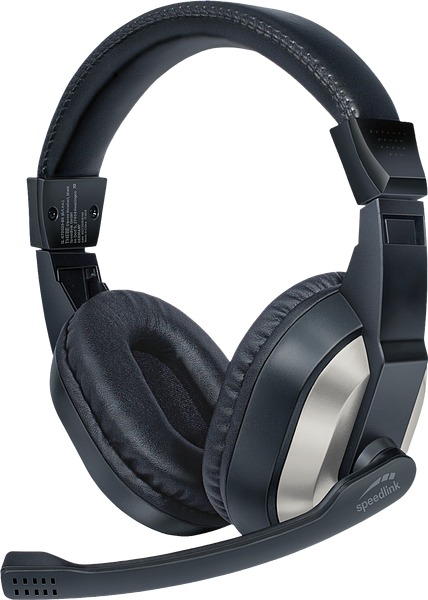 Speedlink Thebe Over Ear Headphones , Black - SL-870020-BK