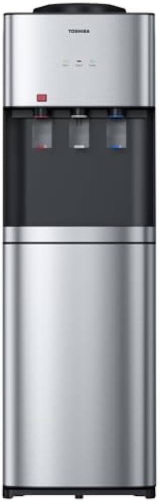 Toshiba Hot, Cold & Normal Top Loading Water Dispenser , 3 Tabs Stainless Steel - RWFW2467RTEG(K)
