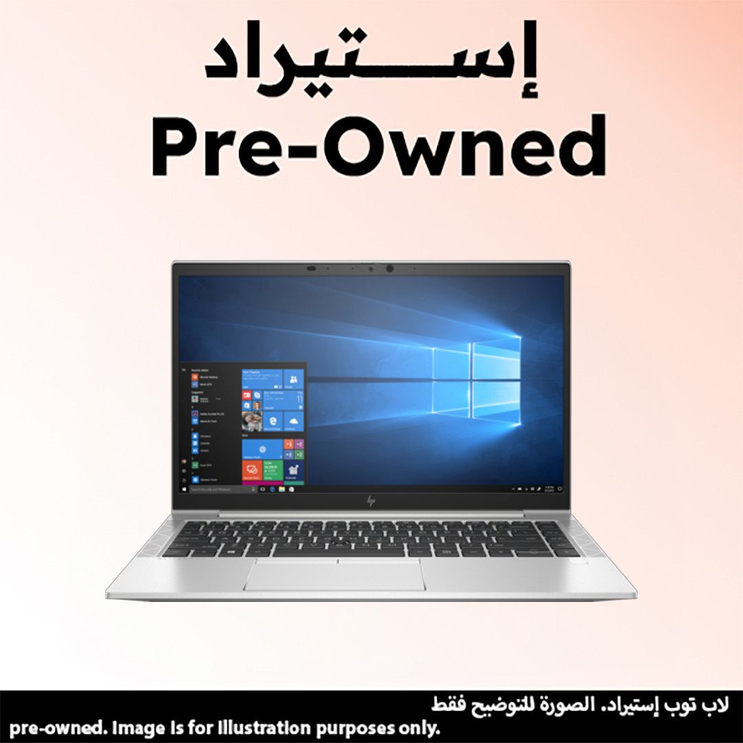  لاب توب استيراد اتش بي ايليت بوك 845 G7 ، شاشة 14 بوصة FHD IPS، ويندوز 11 - فضي