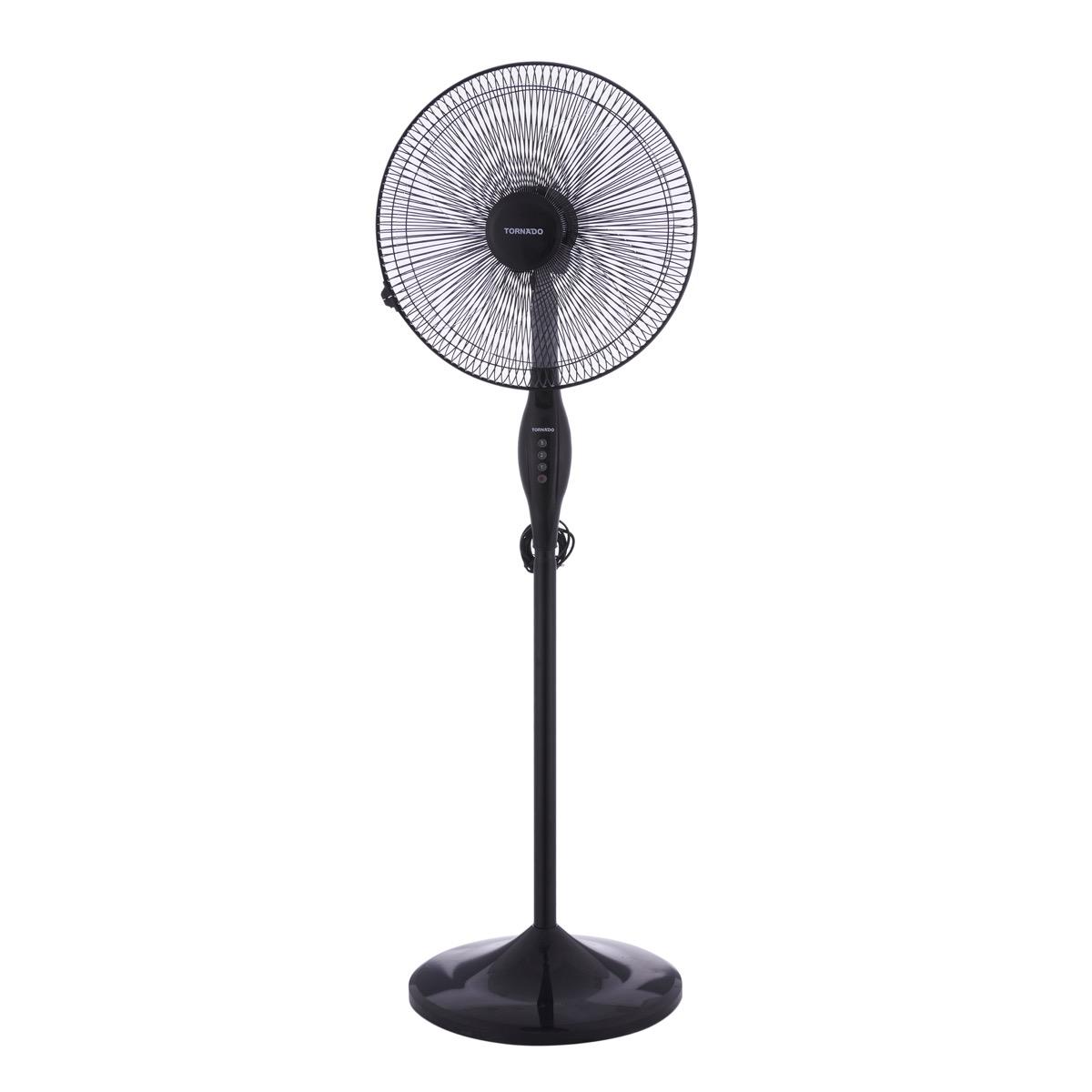 Tornado Stand Fan , 16 Inch , Black - TSF-16W