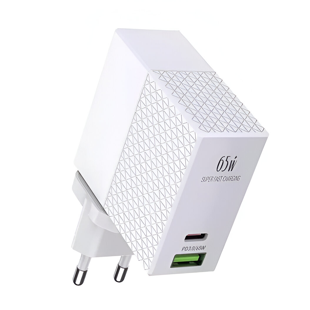 Iconz Wall Charger , 2 Ports USB , 65 Watt White - XWPD6W