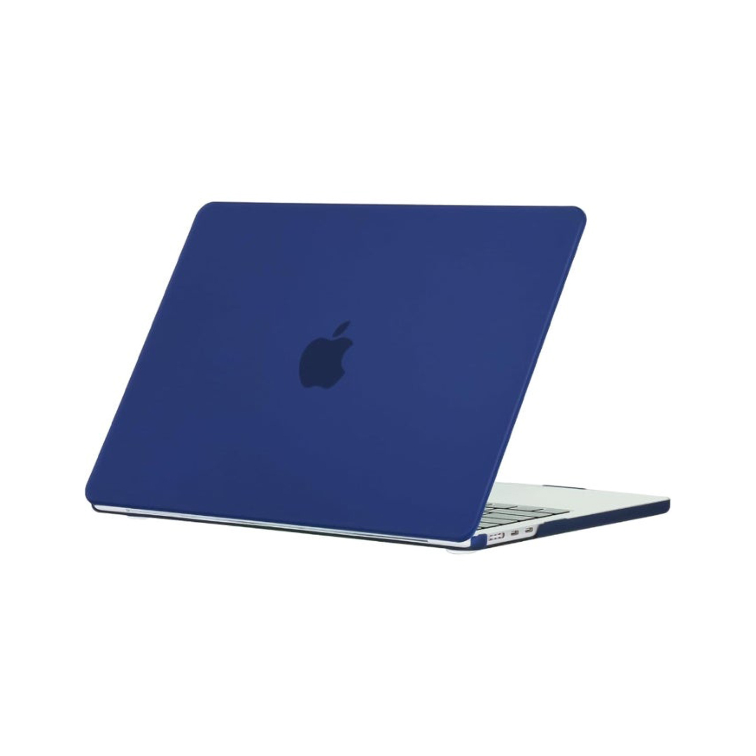 Generic Crystal Hard Shell Case with Screen Protector for MacBook Air 15-inch (models A2941, A3114, A3241) , Dark Blue