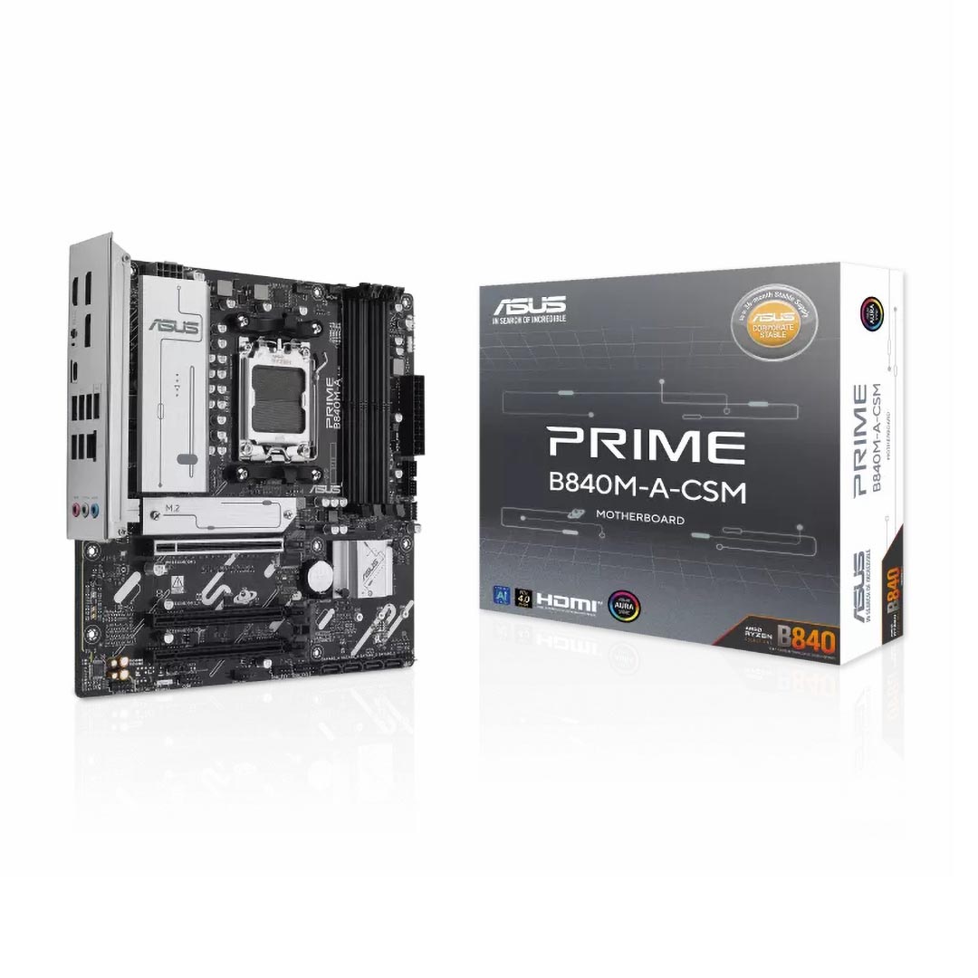 Asus PRIME B840M-A-CSM Motherboard , AMD mATX Black