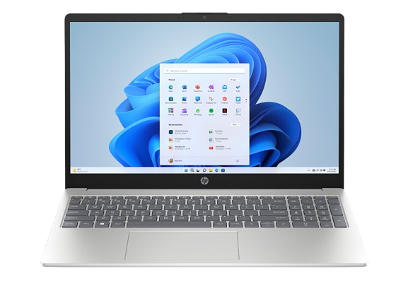Hp AI 15-fd2000ne C53H6EA Laptop ,Intel Core Ultra 5 225U 15.6 Inch ,512 GB SSD ,16 GB ,Intel Graphics ,Windows 11 - Natural Silver