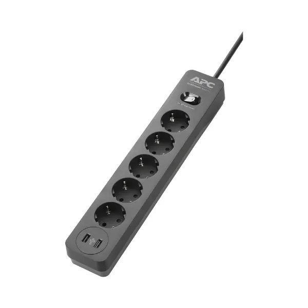 APC SurgeArrest Essential Power Strip - PME5U2B-GR