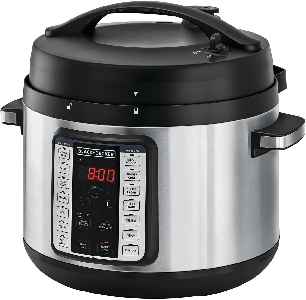 , 10 Liter 1350 Watt , Black Silver - PCP1010-B5