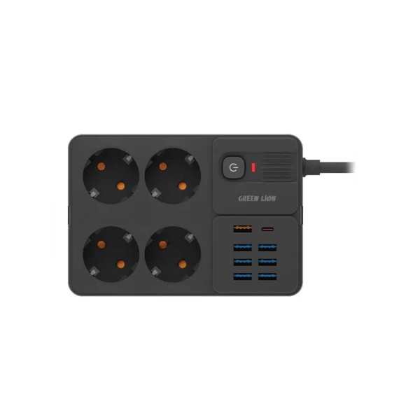 Green Lion Power Socket - GNPS7UPDEUBK