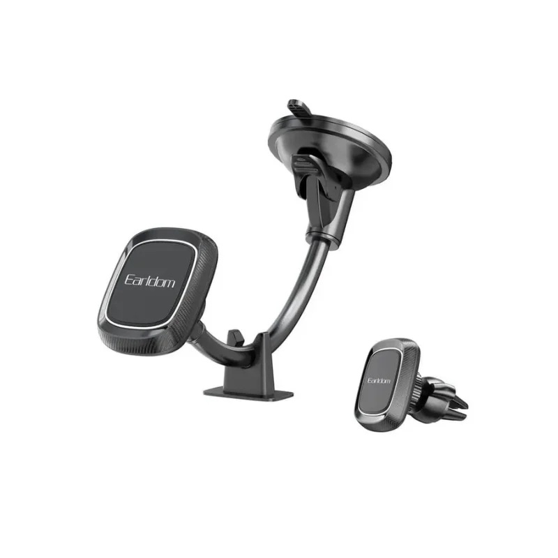 Earldom ABS and Magnet Magnetic Mobile Car Holder for Mobile Phones , Black