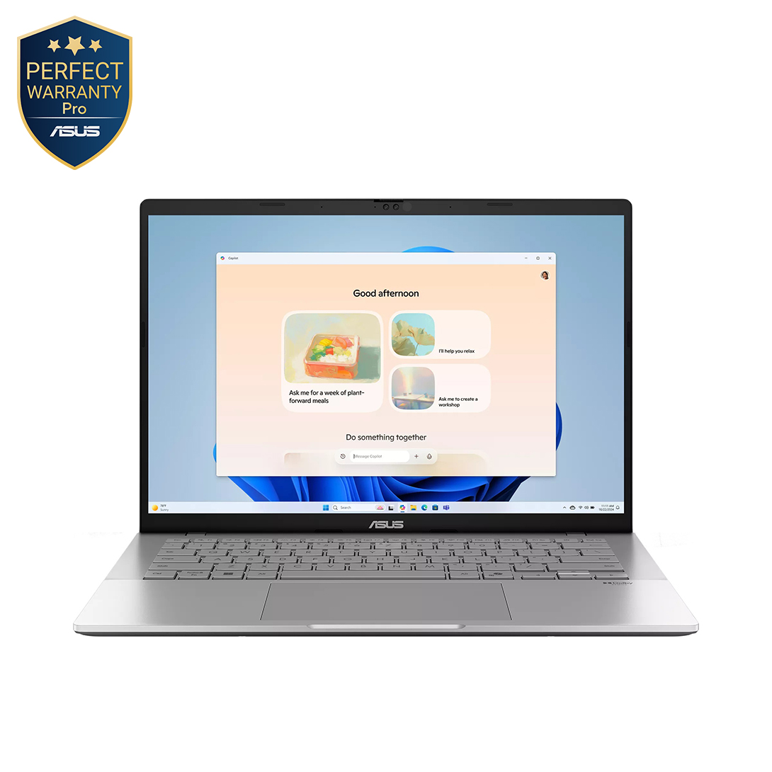 Asus VivoBook S14 S3407CA-LY065W Laptop ,Intel Core Ultra 5-225H 14 Inch ,512 GB SSD ,16 GB ,Intel Graphics ,Windows 11 - Cool Silver