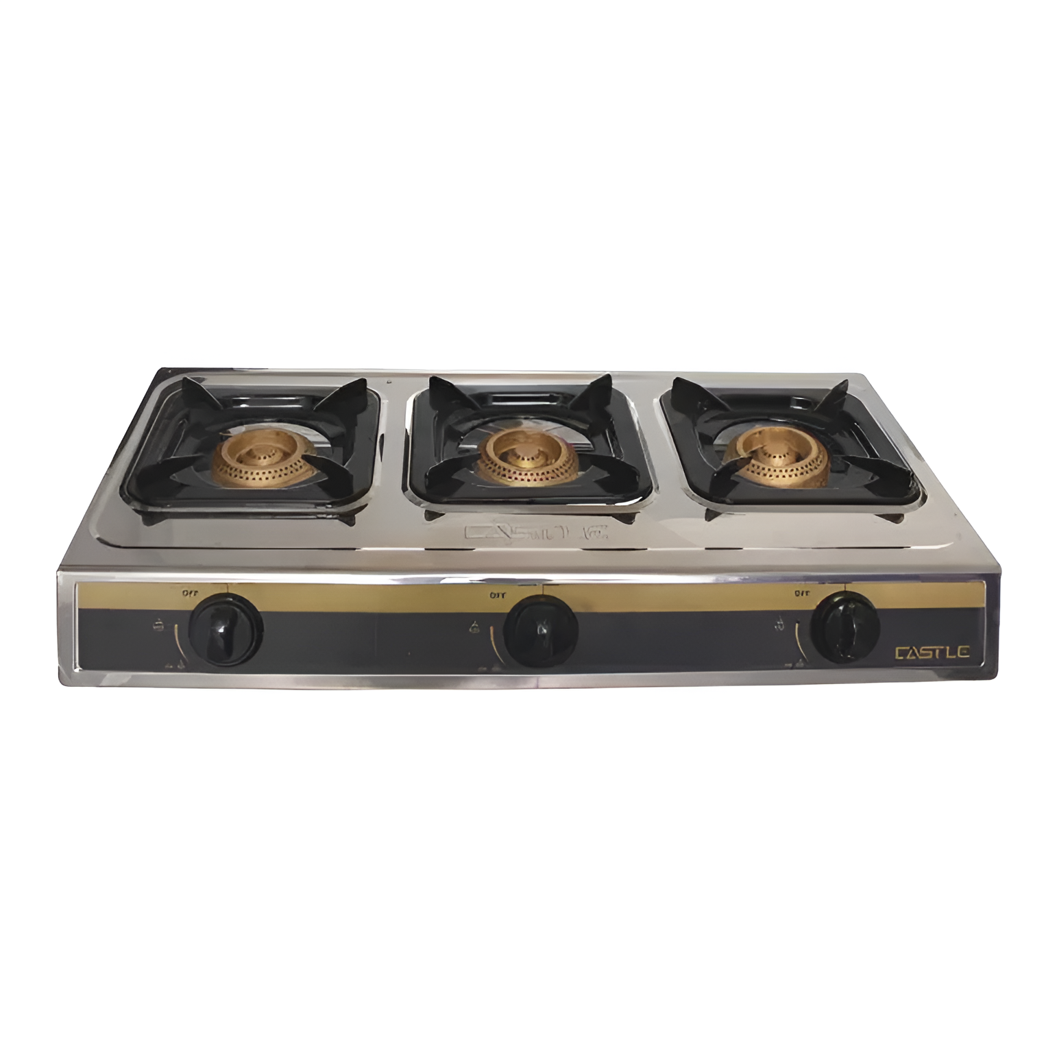 Castle Hot Plate , 3 Plates Burners Silver - GS1030S