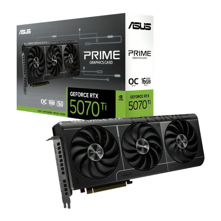 ASUS PRIME GeForce RTX 5070 Ti OC Graphics Card,  16GB GDDR7 - PRIME-RTX5070TI-O16G