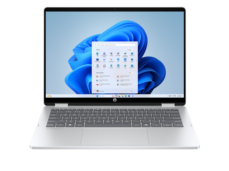 Hp OmniBook 5 Flip 14-fp0051ne 2 in 1 Laptop ,Intel Core 5 120U 14 Inch ,512 GB SSD ,16 GB ,Integrated Intel Graphics ,Windows 11 - Glacier Silver