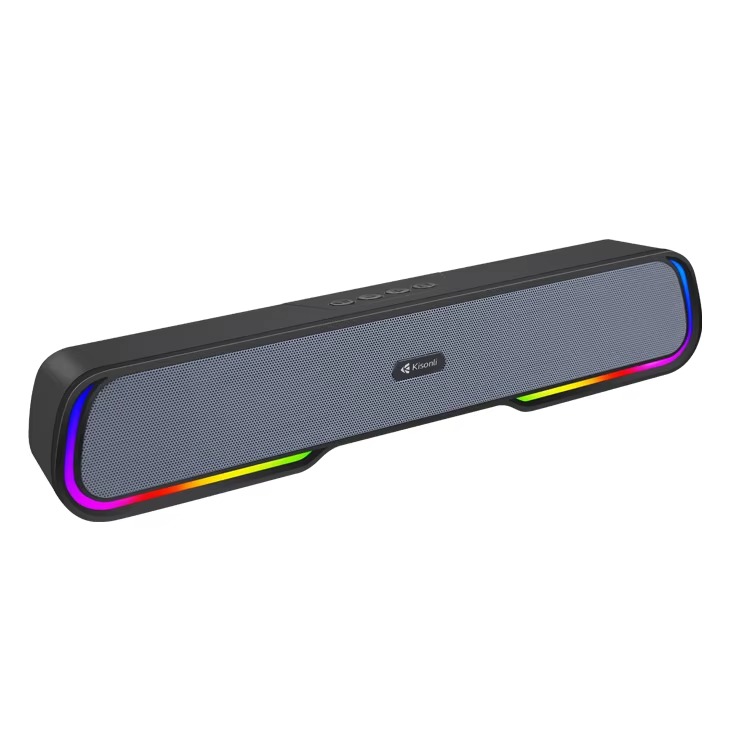 Kisonli Portable Bluetooth Speaker , Black - LED-913
