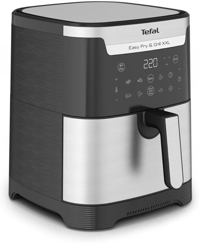 Tefal Easy Fry & Grill XXL Air Fryer , 6.5 Liter , 1800 Watt Black Silver - EY801D15