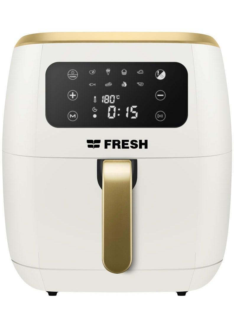 Fresh Digital Air Fryer , 7 Liter White Gold - FAF-D1800W