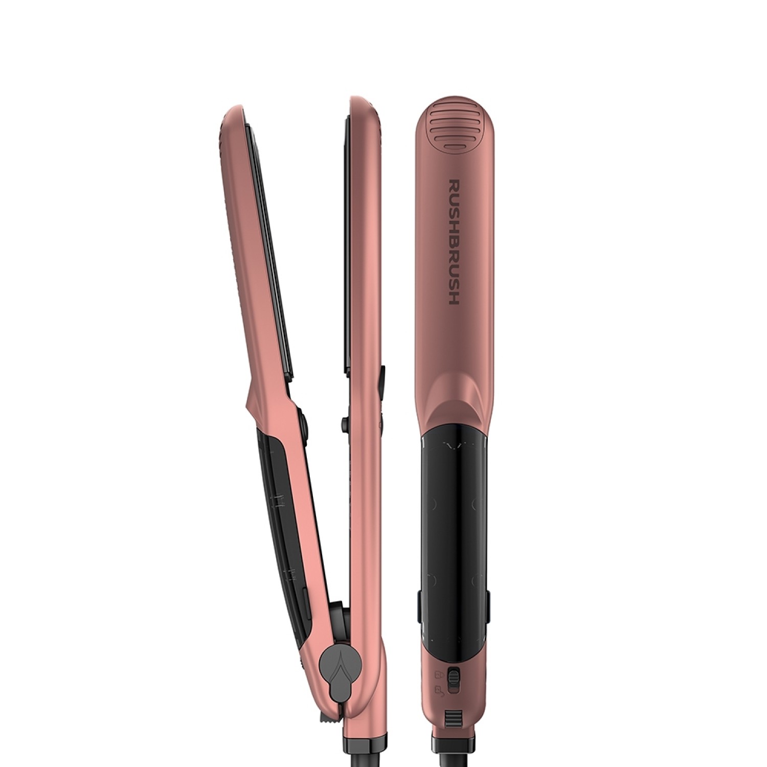 Rush Brush Hair Straightener 235 Celsius , Rose Gold - X5