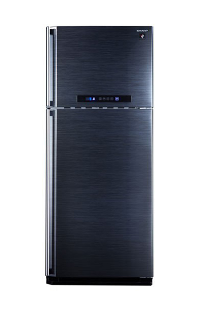 Sharp NoFrost Top Freezer Refrigerator , 450 Liter , Black - SJ-PC58A(BK)