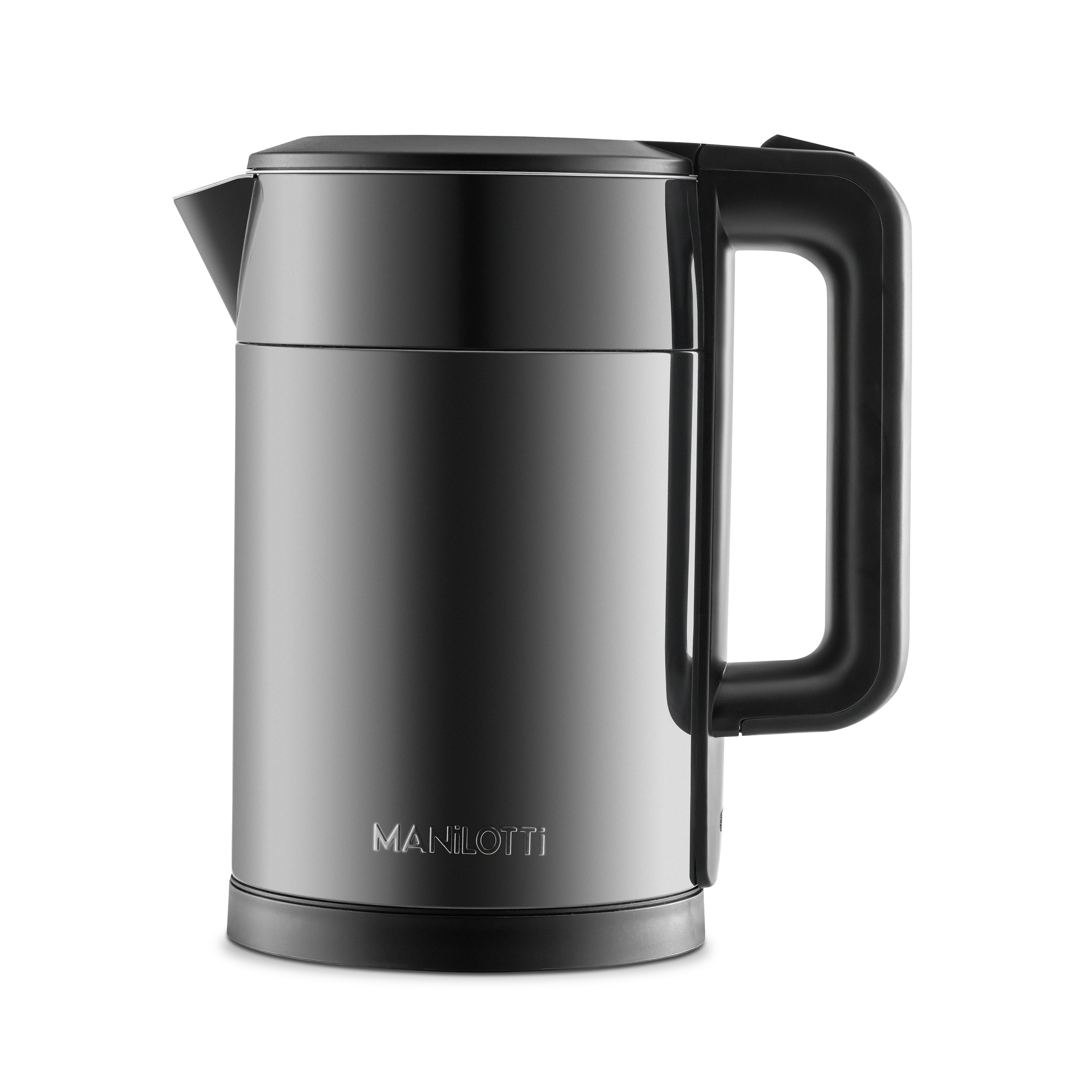 Manilotti SS316L inner body, color steel outer shell Electric Kettle , 1.7 Liter 2200 Watt , Black - MT-GLK-2318-BK