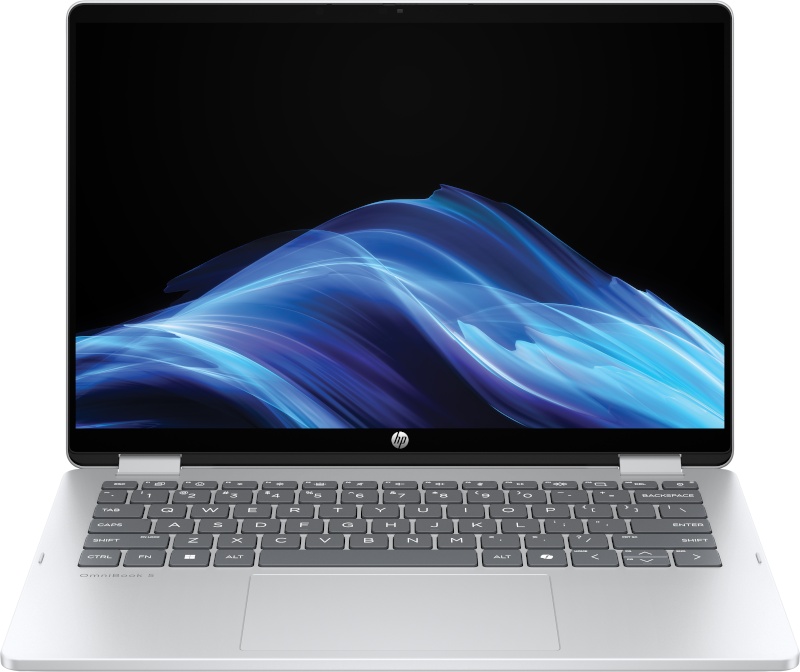 Hp OmniBook 5 Flip 14-fp0027ne C53GX Laptop ,Intel Core i7-1355U 14 Inch ,512 GB SSD ,16 GB ,Intel Iris XE Graphics ,Windows 11 - Glacier Silver