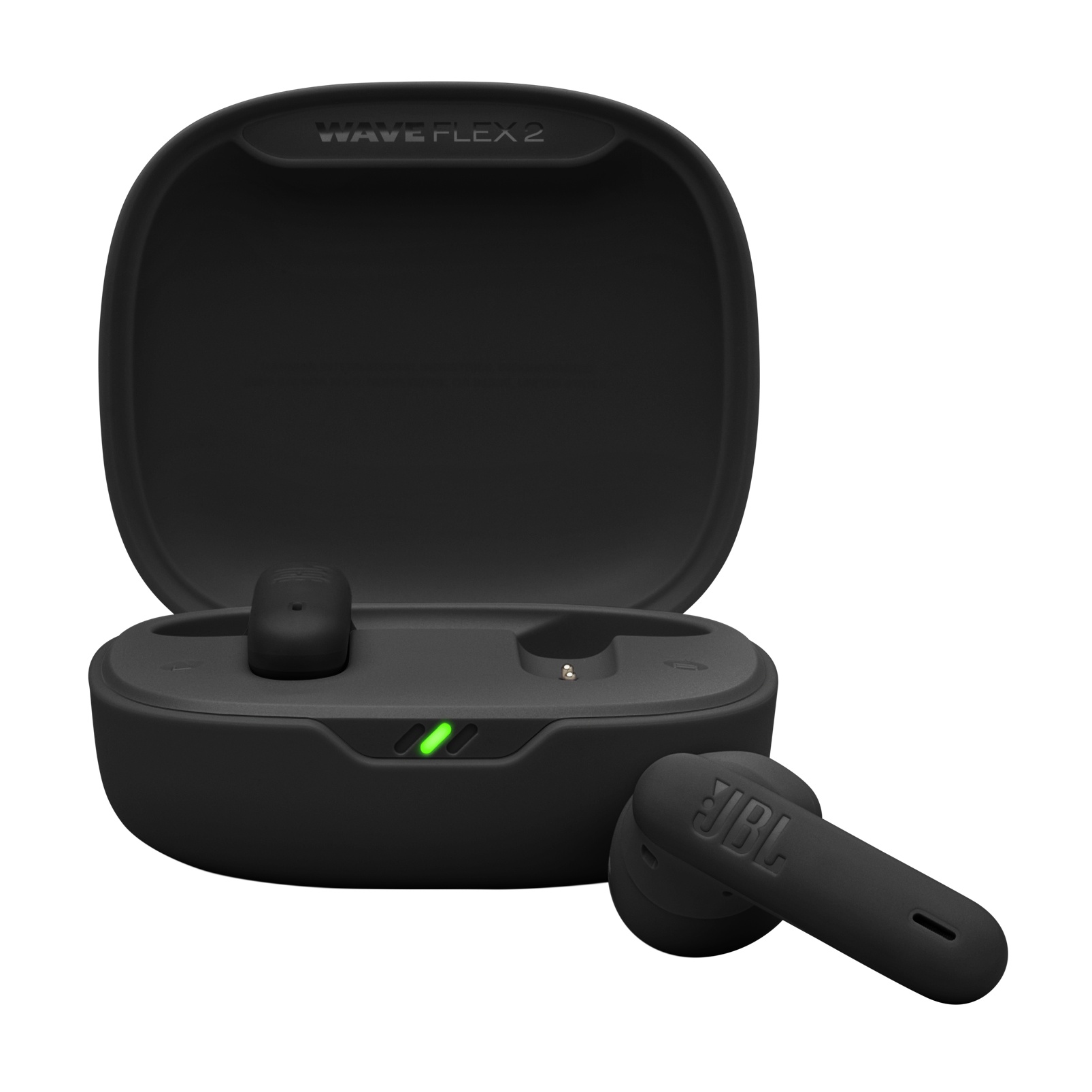 Jbl Wave Flex 2 Earbuds , IP54 Water Resistant , Black - JBLWFLEX2
