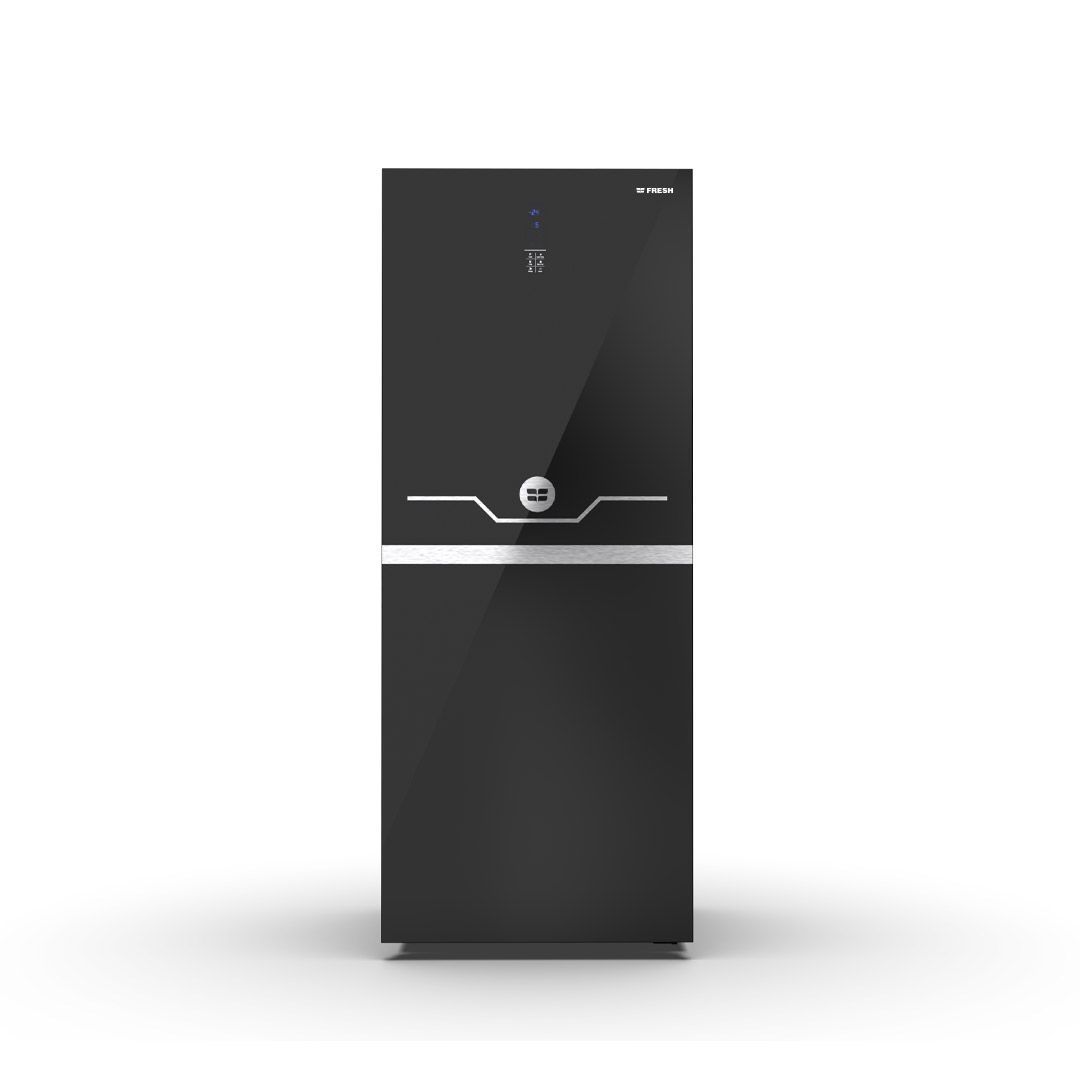 Fresh Upright Deep Freezer , 200 Liter , Black Glass - FNU-MT270GBH