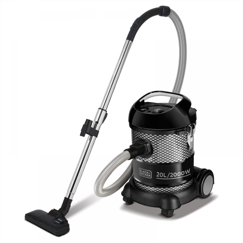 Black + Decker Drum Vacuum Cleaner , Black - BV2000