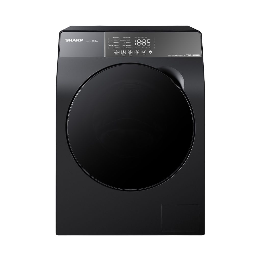 Sharp Inverter Front Load Washing Machine , 8.5 kg , Dark Grey - ES-FS852KLE-G
