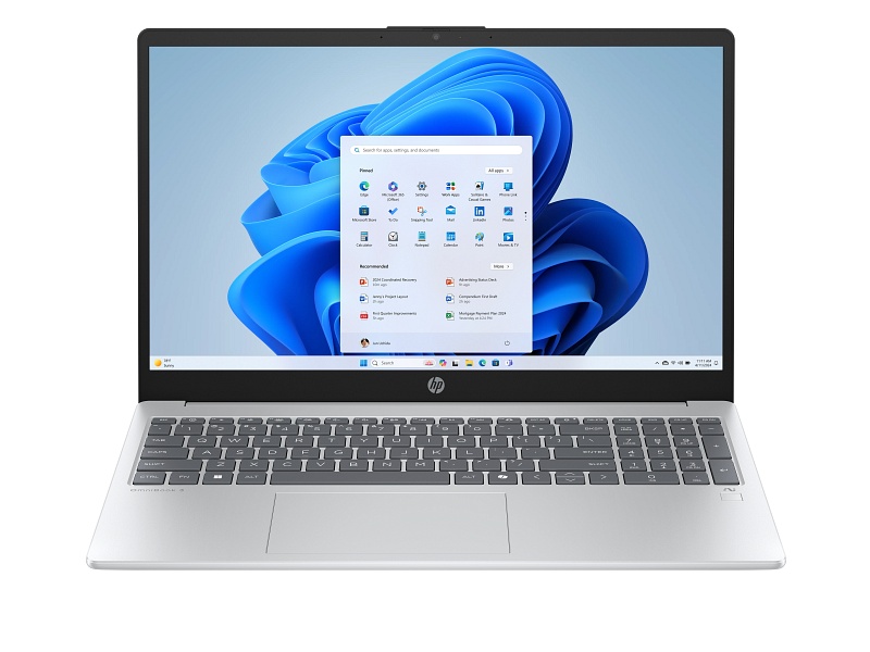 Hp OmniBook 3 15-fn0002ne C65XTEA Laptop ,AMD Ryzen AI 7 350 15.6 Inch ,1 Terabyte SSD ,16 GB ,AMD Radeon 860M Graphics ,Windows 11 - Glacier Silver
