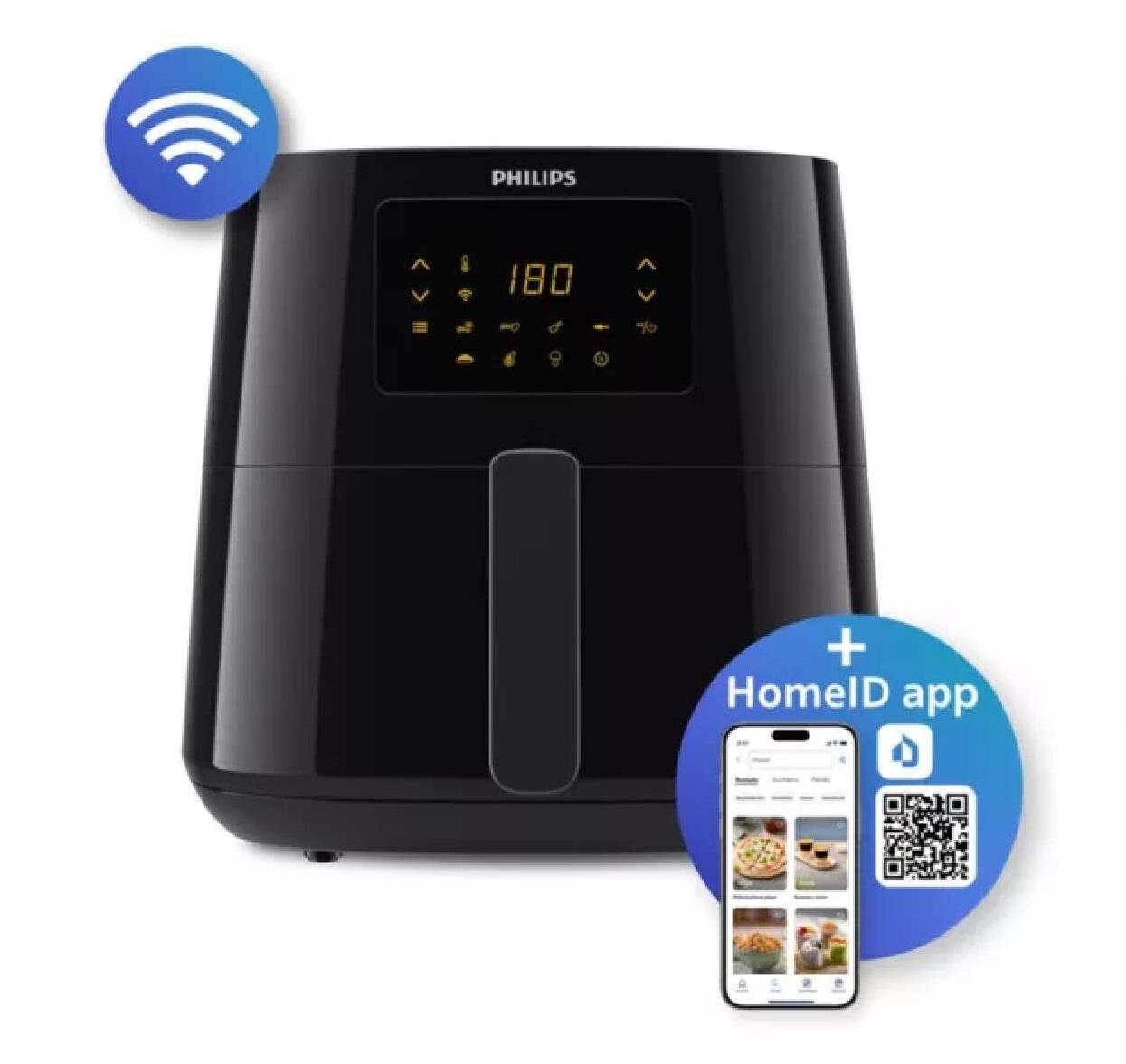 اير فراير فيليبس اسينشال، 6.2 لتر، 2000 وات، بخاصية الاتصال بالواي فاي - HD9280-91