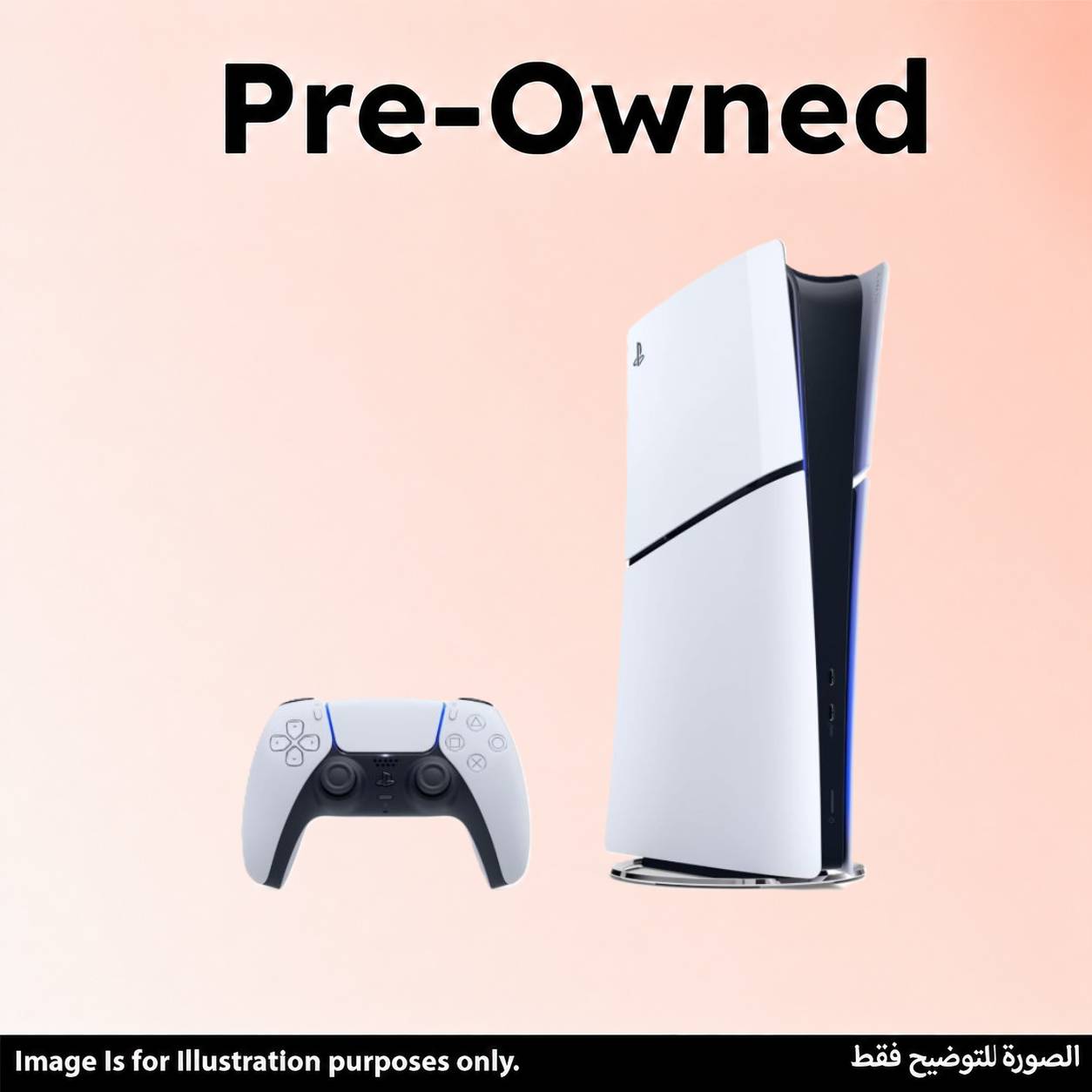 Sony PlayStation 5 slim Digital Edition Pre-Owned,  1 DualSense controller, Grade A